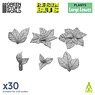 3D Printed Set - Large Leaves (Plastic model)