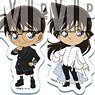 Detective Conan Trading Acrylic Key Ring Runway Deformation (Set of 8) (Anime Toy)
