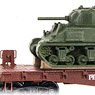 983 02 217 (N) ペンシルバニア鉄道(PRR) フラットカー シャーマン戦車積載 3両セット (470104, 470117, 470132) (鉄道模型)