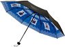 Detective Conan Gallery Style Folding Umbrella (for Both Sunny & Rainy Weather) Blue (Anime Toy)