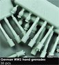 German WWII hand Grenades (30 Pieces) (Plastic model)
