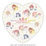 Wataten!: An Angel Flew Down to Me x Sanrio Characters White Dolomite Water Absorption Coaster (Heart) (Anime Toy)