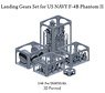 3D Printed Landing Gears Set for US Navy F-4B Phantom II (for Tamiya) (Plastic model)