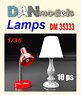 Lamps (2 Types, 5 Pieces Each) (Plastic model)