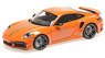 Porsche 911 (992) Turbo S Coupe Sports Design 2021 Orange (Diecast Car)