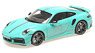 Porsche 911 (992) Turbo S Coupe Sports Design 2021 Green (Diecast Car)