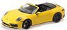 Porsche 911 Carrera 4 GTS Cabriolet 2020 Yellow (Diecast Car)