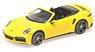 Porsche 911 (992) Turbo S Cabriolet 2019 Yellow (Diecast Car)