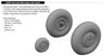 Hurricane Mk.II Wheels (for Revell) (Plastic model)