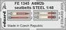 A6M2b Seatbelts Steel (for Academy) (Plastic model)