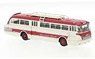 (HO) Ikarus 66 City Bus 1968 White / Red (Model Train)