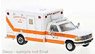 (HO) Ford F-350 Horton Ambulance 1997 White Orange Morgan County (Model Train)
