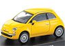 Kyosho Mini Car & Book No.12 Fiat 500 (Yellow) (Diecast Car)