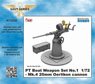PT Boat Weapon Set No.1 - Mk.4 20mm Oerlikon Cannon (Plastic model)