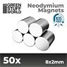 Neodymium Magnets 8x2mm - 50 Units (N35) (Material)