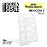 Flexible Stencils - Hexagons S (6mm) (Mask)