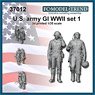 WWII アメリカ 歩兵G.I.セット＃1 (2体入) (プラモデル)
