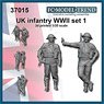 UK Soldiers WWII Set 1 (Set of 2) (Plastic model)