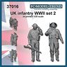 UK Soldiers WWII Set 2 (Set of 2) (Plastic model)