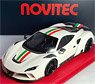 Novitec F8 N-Largo White / Italian Color Stripe (Diecast Car)