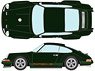 Singer 911 (964) Coupe ブリュースターグリーン (ドライビングランプ付き) (ミニカー)