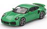 Porsche 911 Turbo S Python Green (RHD) (Diecast Car)