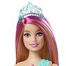 Mermaid Barbie Doll With Water-Activated Twinkle Light-Up Tail, Pink-Streaked Hair (Character Toy)