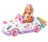 Barbie Club Chelsea Doll (6-Inch Blonde) With Open-Top Rainbow Unicorn-themed Car & Pet Puppy (Character Toy)