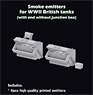 Smoke Emitters for WWII British Tanks (with and Without Junction Box (4 Pices) (Plastic model)