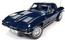 1963 Chevy Corvette Coupe Daytona Blue (Diecast Car)