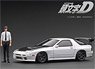 INITIAL D Mazda Savanna RX-7 Infini (FC3S) White With Mr. Ryosuke Takahashi (ミニカー)