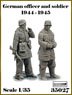 WWII ドイツ軍兵士1944-45＃3 下士官兵と将校セット (プラモデル)