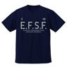 Mobile Suit Gundam E.F.S.F. Dry T-Shirt Navy S (Anime Toy)