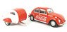 1967 Volkswagen Beetle `Coca-Cola` w/Teardrop Trailer (Diecast Car)