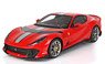 Ferrari 812 Competizione 2021 Red Corsa 322 (with Case) (Diecast Car)