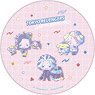 Tokyo Revengers & Sanrio Characters White Dolomite Water Absorption Coaster Retro Ver. Black Tatsu (Anime Toy)