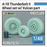 A-10 Thunderbolt II Wheel Set w/ Vulcan Part- (for Academy) (Plastic model)