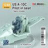 US A-10C Pilot in Seat (for Academy) (Plastic model)