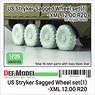 US Stryker Sagged Wheel Set(1) Mich.XZL 12.00 R20 (for Styker Series) (Plastic model)