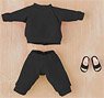 Nendoroid Doll Outfit Set: Sweatshirt and Sweatpants (Black) (PVC Figure)