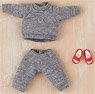 Nendoroid Doll Outfit Set: Sweatshirt and Sweatpants (Gray) (PVC Figure)