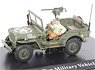 U.S.Army 1/4t 4x4 Truck w/Figure (Diecast Car)