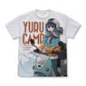 [Laid-Back Camp] Rin Shima & Scooter Full Graphic T-Shirt White M (Anime Toy)