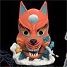 狐面 by ジョー・ロス 11インチ アートマスク with ベース 朝霧エディション (完成品)