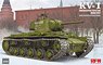 KV-1 Reinforced Cast Turret Tank Model 1942 with Workable Track Links (Plastic model)