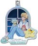 [Pretty Soldier Sailor Moon] Series x Sanrio Characters Acrylic Key Ring Aurora Type 07 Haruka Tenoh x Little Twin Stars AKO (Anime Toy)
