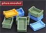 Plastic Crates Perfored (Set of 8) (Plastic model)