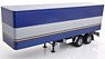 Truck Trailer Blue Metallic / Silver (Diecast Car)