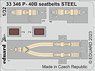 P-40B Seatbelts Steel (for Great Wall Hobby) (Plastic model)