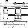 1/80(HO) KUMOYUNI74 One Car (Body Kit with Underfloor Parts) (Unassembled Kit) (Model Train)